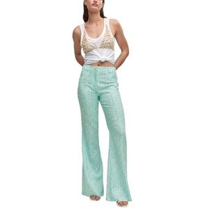 MANGO NWT
Floral Linen Blend Flare Pants in Sz 2, 4 & 6
